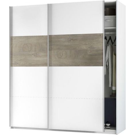 Armadio 2A Scorrevoli B.Artik/Rovere 200X180 Cm (1/3)