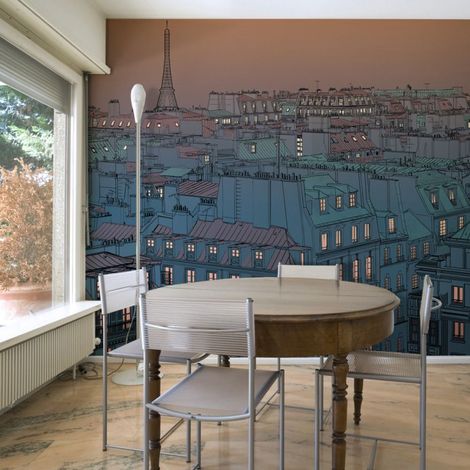 Papier Peint "Bonsoir Paris " 154 x 200 cm (1/2)