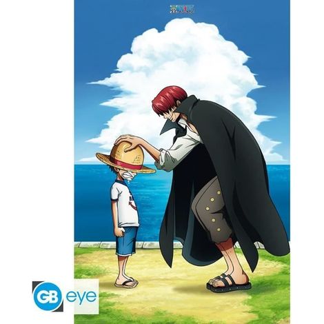 Poster - GB EYE - Shanks & Luffy (One Piece) - 91,5 x 61 cm - Glänzendes Papier 170 g/m² - FSC-zertifiziert