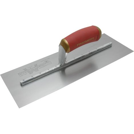 Marshalltown MPB145D Pre-Worn PermaShape Finishing Trowel with DuraSoft Handle, 14 x 5 inches