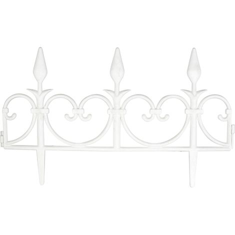 Lot de 8 bordures jardin modulables en polypropylène – Longueur totale 4,08 m – Dimensions 51 x 30 cm – Fixation entre elles pour un rendu optimal (1/7)