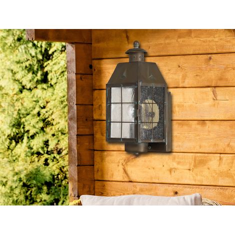 LED Außenwandleuchte im antiken Landhausstil, Höhe 34cm (1/5)