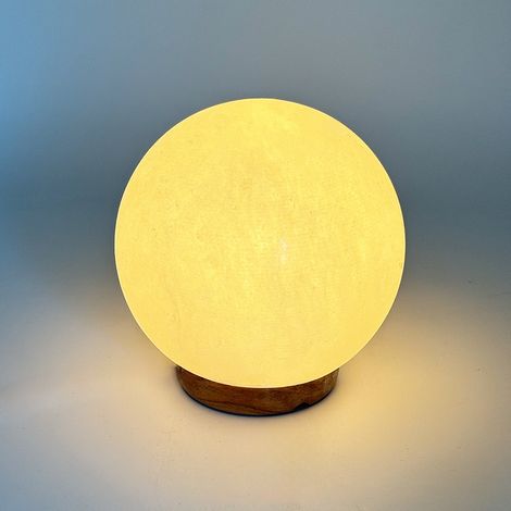 Lampada di Sale Himalayano Bianco naturale a forma di Sfera 3-4Kg