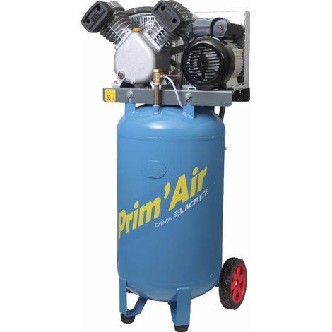 Compresor de aire vertical bicilíndrico LACME - VVM 21/100 21m3/h 100L 3 HP monofásico 10 bar - 122250