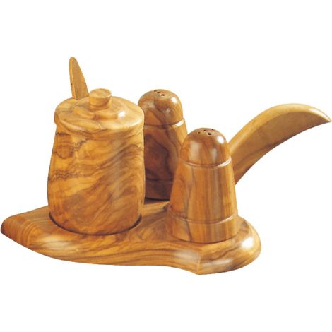 Signes Grimalt Salero Kitchen Utilizza Saltaz Setaz Set 3u Brown Utensils 16x13x9cm 518