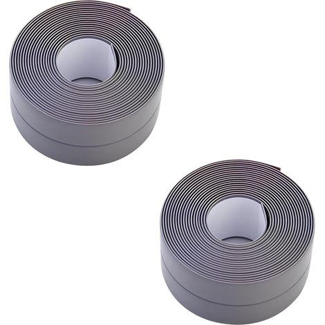 2 plinthes souples, bande d'extrémité autocollante, ruban d'étanchéité pour joints (1/5)