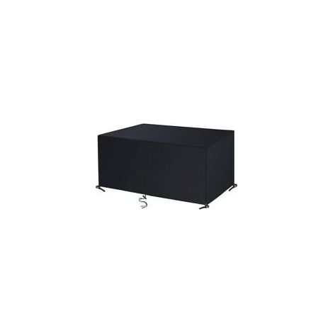 Housse pour mobilier de jardin 215 x 105 x 75 cm – Tissu Oxford imperméable – Résistante aux UV et au vent – Convient aux meubles de jardin rectangulaires (1/5)