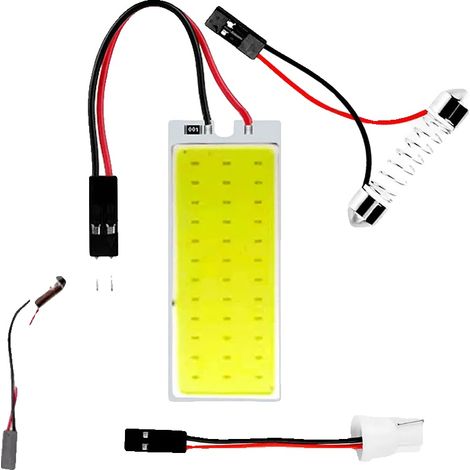 Panneau LED d'intérieur de voiture, Économe en énergie, Installation facile, BLANC, 5 ensemble(20pcs) (1/2)