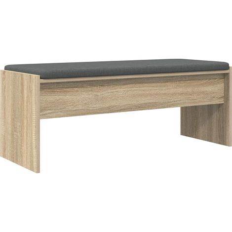 Maison Exclusive - Flurbank mit Kissen Sonoma-Eiche 103 x 38 x 40