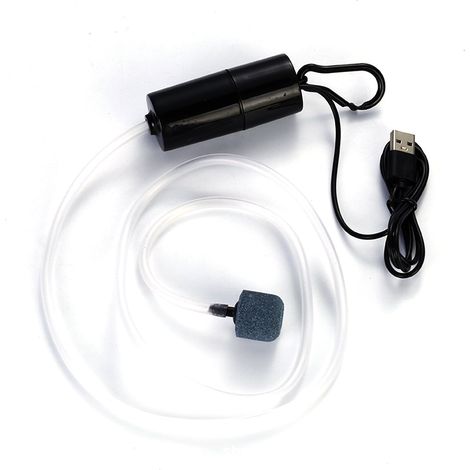 1 Pompe à oxygène, USB portable, ultra-silencieuse, format compact, pour aquarium et pêche (1/5)