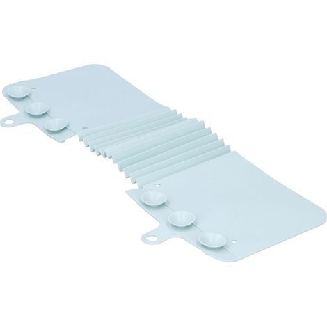 Protecteur d'Évier Pliable Anti-Éclaboussures avec Ventouses - Accessoire de Cuisine Bleu Clair