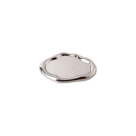 Schmucktablett aus Keramik, wolkenförmiges Tablett, Ohrringablage, Tablett für Halsketten und Ringe, Schmucktablett aus Silber, Schminktischdekoration für Frauen und Mädchen (länglich) (1/5)