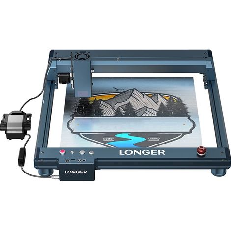 Máquina de grabado láser, alta capacidad de corte, tecnología de precisión, UE, Laser PLUS LONG 1 B1 20W, Wi-Fi (1/2)
