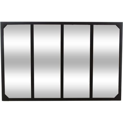 Miroir d'atelier Lola noir 116x76cm - Atmosphera créateur d'intérieur (1/3)