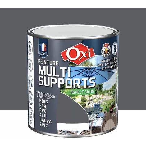 Peinture Multi-Supports Top3+ OXI Gris beige Satin 0,5 L (1/3)