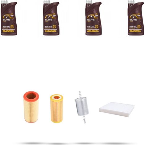 Kit tagliando 4 FILTRI e 4L OLIO compatibile con Renault Clio II 1.2 43kw Dal 1998 (1/5)