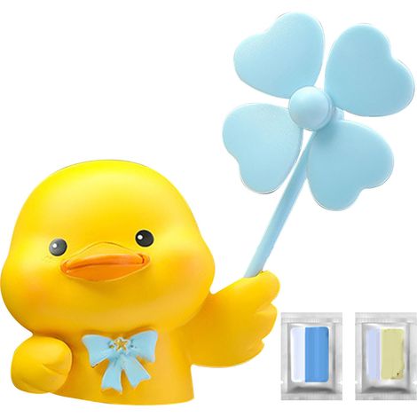 Clip de sortie de parfum de véhicule de voiture, désodorisant de dessin animé, accessoires d'aromathérapie, canard jaune (1/5)