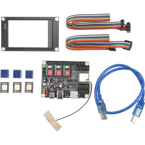 Kit de carte mère d'imprimante 3D, graveur Laser, carte de commande, Wifi 32 bits, écran tactile 3,5 pouces, pilote de moteur pas à pas 12-24VDC (1/5)