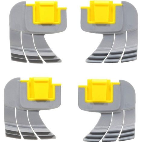 Lot de 4 brosses à récurer cycloniques pour nettoyeur Zodiac MX8 et MX6 – Matériaux en plastique et caoutchouc – Récurage puissant - R0714400