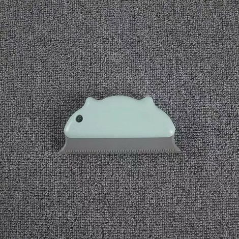 Peigne de nettoyage pour animaux de compagnie, brosse d'épilation flottante pour chiens et chats, adapté aux tapis et canapés, couleur verte (1/5)