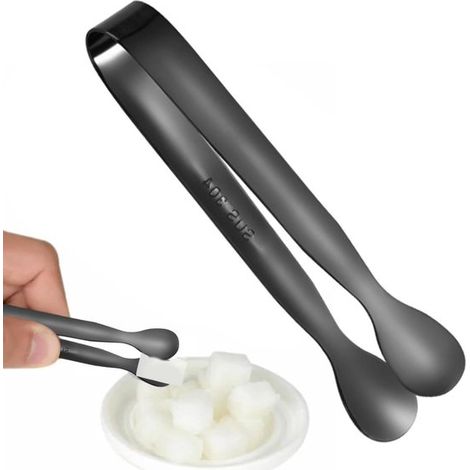 Pinces à sucre, pinces à dessert en acier inoxydable, pinces de service portables, pinces robustes pour servir les aliments, les glaçons et les fruits (1/5)