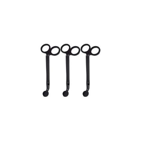 Coupe-mèche de bougie - Coupe-mèche - Ciseaux - Bougies parfumées - Mèche en acier inoxydable - Lampe à huile - Accessoires de bougie - Ciseaux - Noir (3) (1/5)