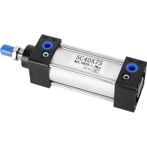 Vérin Pneumatique Double Effet SC40 En Alliage d'Aluminium Standard Composants SC40x75 (1/5)