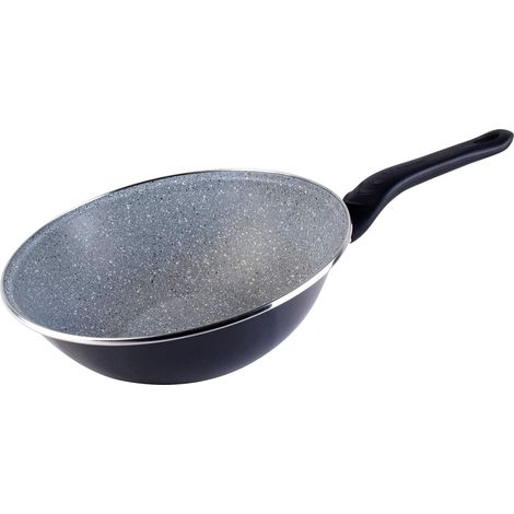 Vitrificados Del Norte Megafesa Dolomiti - Wok, rivestimento antiaderente, diametro 28 cm, color grigio marengo (1/4)