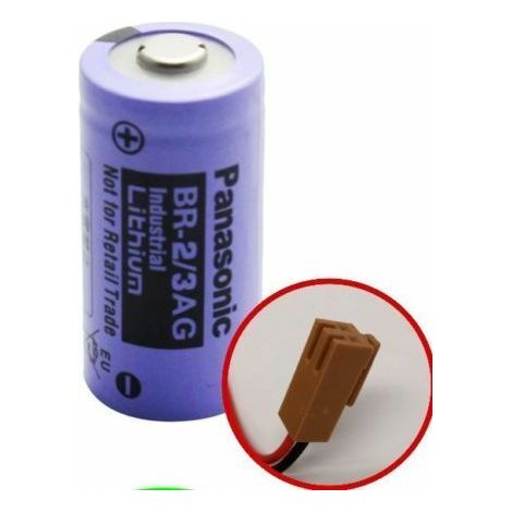 Panasonic batteria litio BR-2/3AG 3V 1450mAh per apparecchiature FANUC PLC