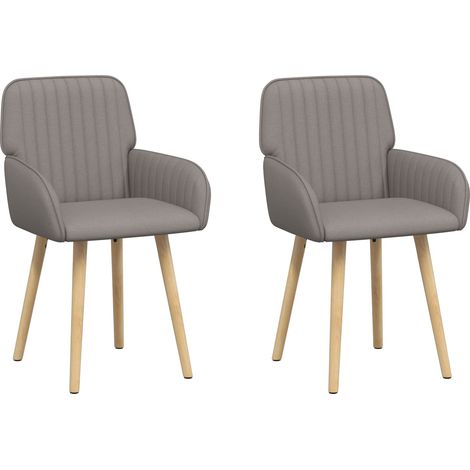 Sedie da pranzo 2 pcs Tessuto Tortora 56,5 x 50 x 87,5 cm vidaXL (1/5)