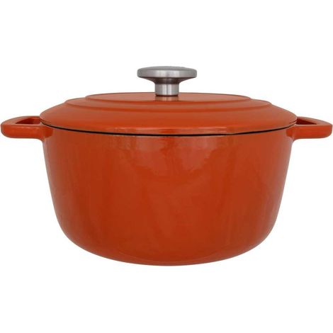 Cocotte avec couvercle - COSY & TENDANCE - FONTESTIC - Fonte émaillée - Ø 24 cm - 4,6 L - Compatible tous feux, y compris induction - Résistante à la rouille (1/4)