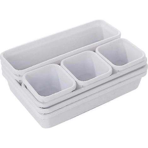 Aufbewahrungstabletts für Zuhause und Büro, Küche, Badezimmer, Kleiderschrank, Schreibtisch, Schubladen usw.