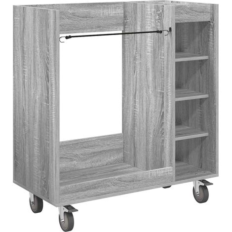 Maison Exclusive - Armadio per Golf con ruota Grigio Sonoma 90 x 45 x 98 cm
