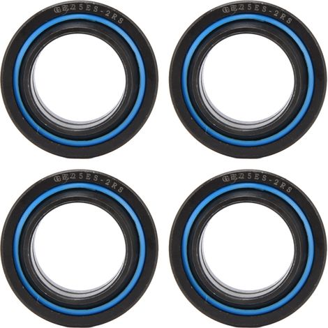 Lot de 4 rotules à rotule lisse radiales en acier au chrome de haute teneur en carbone pour équipement GE25ES-2RS (1/5)
