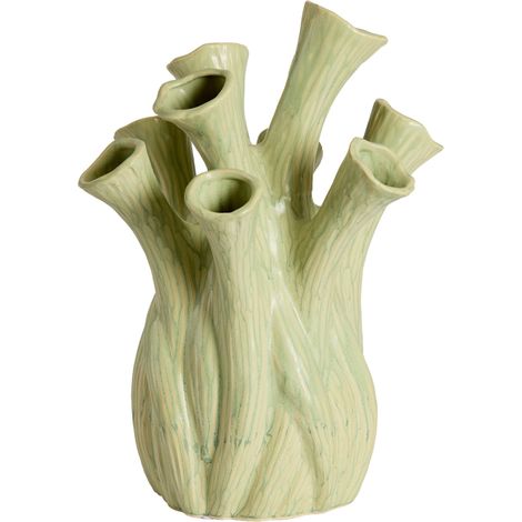 Vaso verde in ceramica raffinato Light & Living Lyset (1/3)