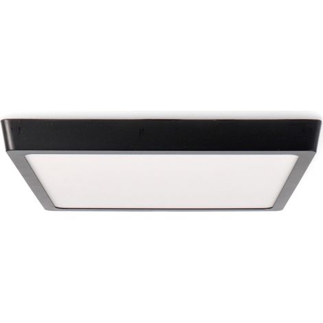IluminaShop - Plafon de Superficie Negro Cuadrado 25W CCT