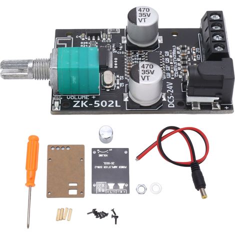 Carte Amplificateur Audio Stéréo 2.0 Bluetooth 2x50W pour Haut-Parleurs Gauche/Droit (1/5)