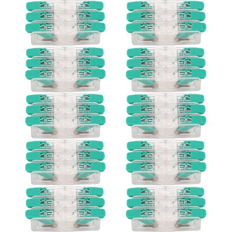 Connecteur de fil électrique 3 entrées, 10 pièces, borne de conducteur de câblage rapide, connecteurs de câbles électriques 0.5 à 6 mm² 41A 450V (1/5)