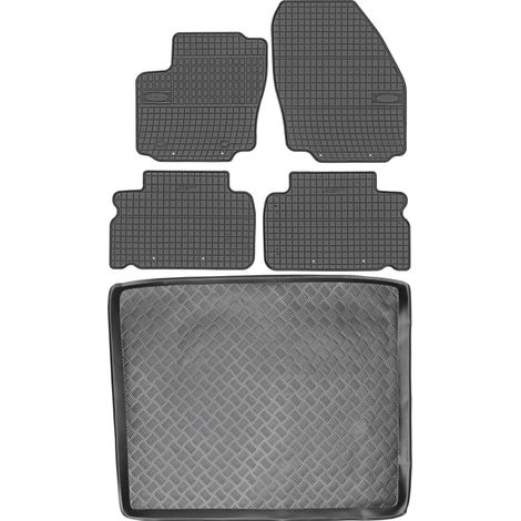 Juego de alfombrillas de goma para coche y maletero para Ford S-Max I Van (2006-2010). (1/5)
