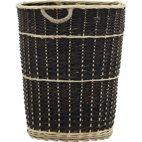 Maison Exclusive - Cesta per Legna con Spallacci 57x51x69cm Salice Naturale (1/5)