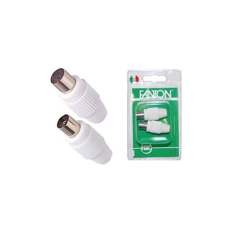 GIUNGICAVO TV SPINA + PRESA COASSIALE MM.9,5- - mm.9,5 37020 - 4 blister FANTON