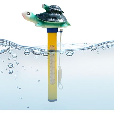 Thermomètre pour piscine Thermomètre flottant pour eau Outil facile à lire à réponse rapide avec cordon pour bassins à remous bassins et (1/5)