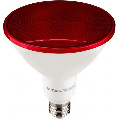 V-TAC 17W PAR38 LED-Lampe, E27-Sockel, rot, Kunststoff