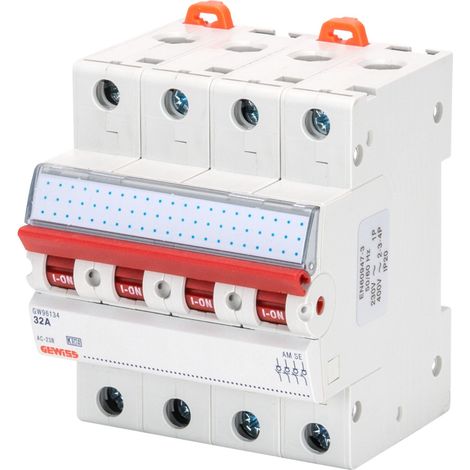 INTER-SECTIONNEUR MODULAIRE 4P 63A GEWISS GW96136