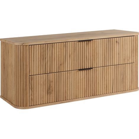 Meuble sous vasque à suspendre GLAMOUR CHÊNE CRAFT D'OR 120 cm