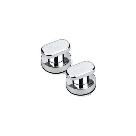 2PCS Poignée de Porte à Ventouse Poignée Ventouse Baie Vitrée Ventouse Forte Tirer Poignées pour Verre de Salle de Bain Armoire Tiroir Poignée de Porte NPTERBL (1/5)