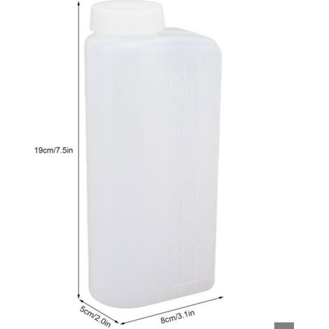 2 pièces 600ML 2 temps huile essence carburant mélange bouteille professionnel huile mélange bouteille conteneur po (1/4)
