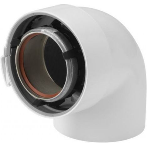 Gomito 90 80/125 Alluminio/PVC