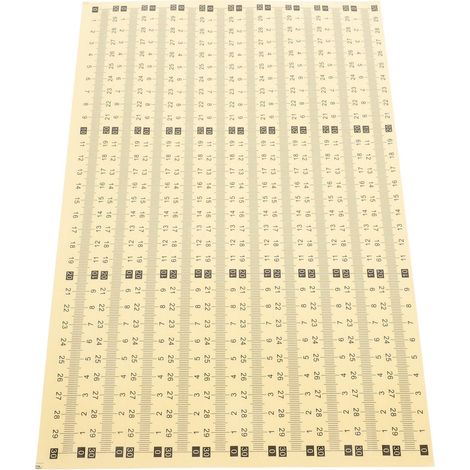 Règle graduée adhésive autocollante, 20 pièces, plastique PVC (1/5)