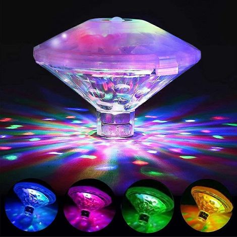 Lampe de piscine flottante colorée, lampe LED étanche IP68, éclairage sous-marin avec 7 modes (1 pièce)-AquaForge (1/5)